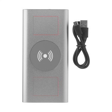 Logo trade liikelahja kuva: Alumiininen 8000 Wireless Powerbank langaton laturi